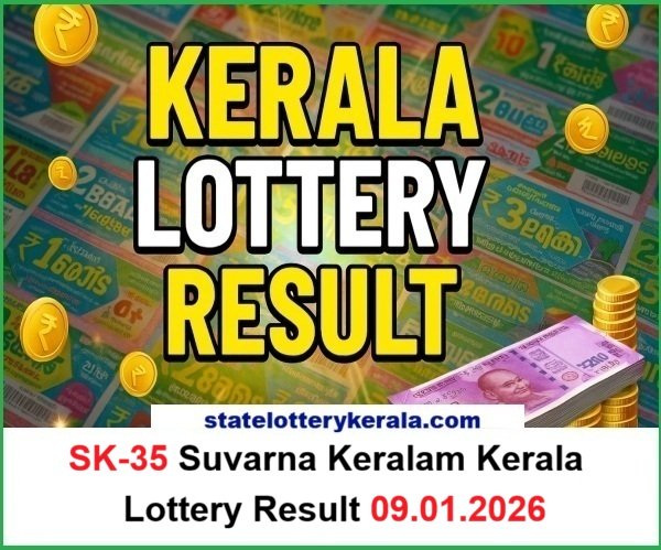 Suvarna Keralam SK 35 Lottery Result 9.1.2026